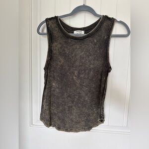 Zenana raw hem tank